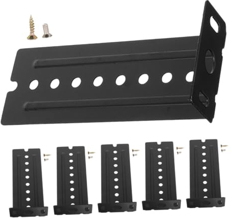 Uonlytech Support de Glissières pour Clavier Coulissant, Acier Inoxydable, Montage sous Plateau, 1 Lot, Fixation Stable pour Mobilier