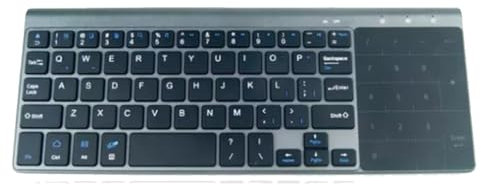 Tuesoa Mini Clavier sans Bluetooth avec Pavé Tactile Numérique pour Ordinateur Portable, PC, Smart TV, Mini Clavier sans Portable à 59 Touches