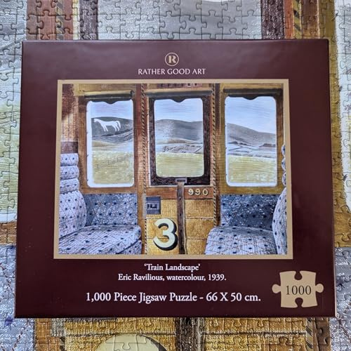 Eric Ravilious Jigsaw Puzzle: Train Landscape.