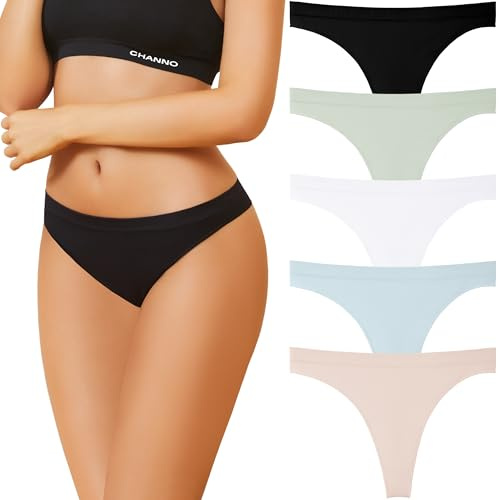 Channo Femme String Tanga Culotte: Culotte Invisible Ultra Légère Idéale pour Sport Danse ou Entraînement Quotidien
