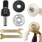 Toolvvik Juego de bielas para amoladora angular con taladro eléctrico, eje de corte ajustable de 10 mm para accionamiento giratorio, para disco de corte, disco de pulido