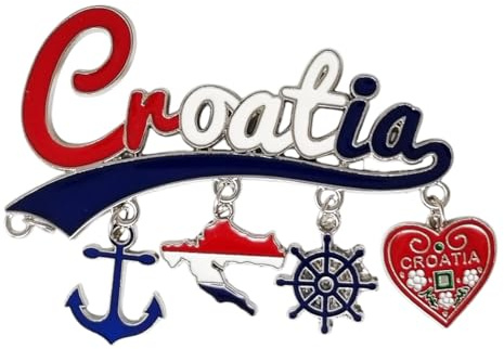 KUSTOM ART Kühlschrankmagnet Kroatien 3D-Magnet Sammlermagnet 9 x 7 cm CR-79