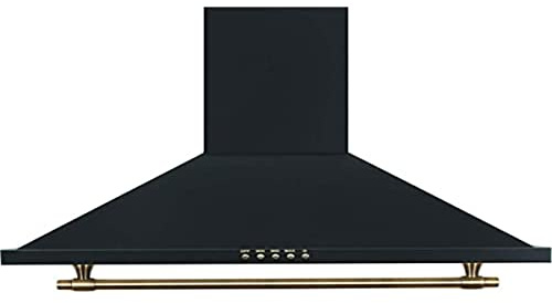 Vitrokitchen CD651R De pared Negro 400m³/h - Campana (400 m³/h, Canalizado, De pared, Negro, 28 W, 2 bombilla(s))
