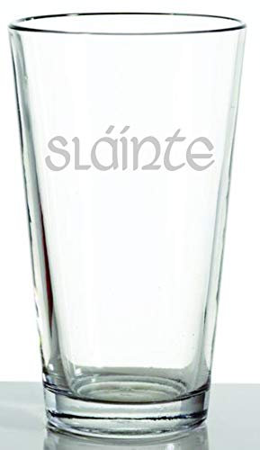 Slainte Irish Celtic Gälic Toast | Pint Glas Highlander Outlander Fans | Irish Scottish Geschenk Hochzeit Jahrestag Einweihungsfeier Geburtstag | Männer oder Frauen