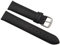 19mm Kalbsleder Uhrenarmband Made in Germany in Schwarz mit silberfarbender Dornschließe MJ-Design-Germany inkl. Myledershop Montageanleitung