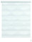 Gardinia 32404 Doppelrollo zum Klemmen oder Kleben, Duo-Rollo/Seitenzugrollo, Transparent und Blickdicht, Alle Montage-Teile inklusive, Triangle, Weiß, 45 x 150 cm (BxH)