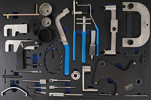 BGS 4134 | Motor-Einstellwerkzeug-Satz | für Renault, Nissan, Opel, Volvo | Werkstattwageneinlage 3/3 | Steuerzeiten prüfen und einstellen | für Benzin- und Diesel-Motoren