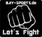 Bay Aufkleber Sticker Kampfsport Faust Lets Fight schwarz Kickboxen, Karate, Boxen, MMA, Krav MAGA, Muay Thai, Thaiboxen, Kung Fu, Tae Kwon Do