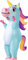 Spooktacular Creations Aufblasbares Einhorn Kostüm Ganzkörper, Einhorn Air Blow-up Kostüm für Halloween Party Cosplay Fasching Karneval - Erwachsenengröße (Einheitsgröße, Blau)