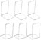 MerryNine Kunststoff-Acryl-Buchstützen, 6 Stück, transparentes Acryl, rutschfeste Buchstützen, Organizer, Bücherregal, Dekoration, dekoratives Schlafzimmer, Bibliothek, Büro, Schule, 3 Paar