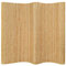 Tidyard Cloison de Séparation Amovible Paravent Interieur Bambou pour Chambre ou Salon 250 x 195 cm Naturel
