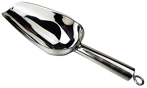 ANCLLO - Paletta per Ghiaccio, in Acciaio Inox, 170 ml, per Barbecue, Farina, Cibo e Buffet, Pala per caffè, Farina, Cibo, Raschietto per Buffet, per Bar, Feste, Matrimoni, Utensili da Cucina