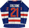 USA Hockey Trikot 1980 Olympische Mannschaft Eishockey Trikots genäht Buchstaben und Zahlen S-XXXL, 21#blau, Medium