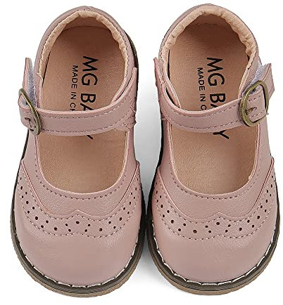 Cheerful Mario Scarpe Mary Jane Basse Bambina 1-5 Anni Ballerine Bimba Suola di Gomma Rosa 28 EU