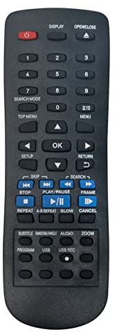 VINABTY N2QAYA000015 Ersatzfernbedienung passend für Panasonic DVD Player | DVD-S48 DVD-S68 DVD-S500 DVD-S700 DVD-S485 DVD-S500EP-K DVD-S58 DVD-S38 DVDS48 DVDS68 DVDS58 DVDS38 DVD-S48EE DVD-S48EP