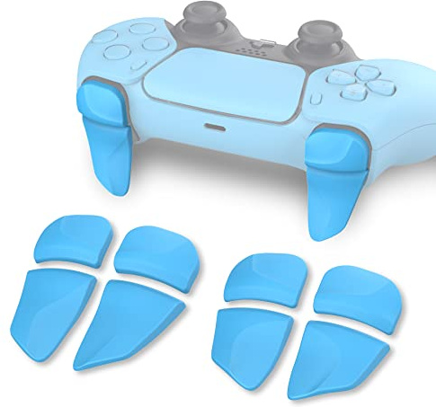 playvital Trigger Estensione per ps5/Edge Controller Joystick, 2 Paia | Tasti Grilletti L1 L2 R1 R2 Lunghi per PS Portal Remote Player, Controllo Migliorato, BLADE-Azzurro Stellato
