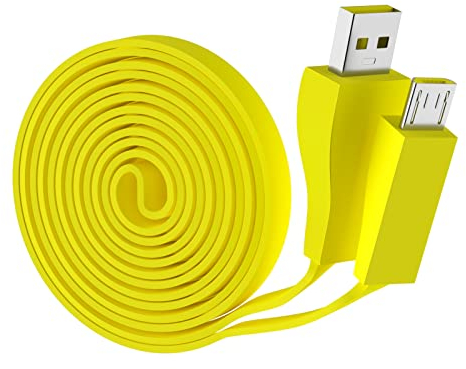 Ersatz-UE-Boom-Kabel, kompatibel mit Ultimate Ears Boom 3, MEGABOOM 3, UE Wonderboom, UE Boom, Megaboom, Mega Boom Wireless Speaker (100 cm, Gelb)