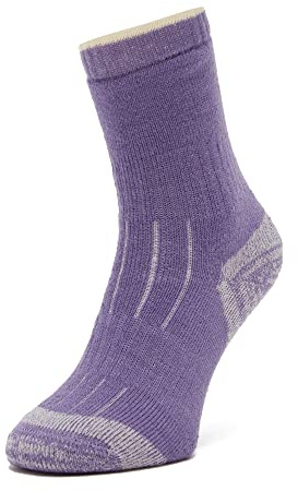 Peter Storm Women's Heavyweight Merino Explorer Walking Socks, Purple, M