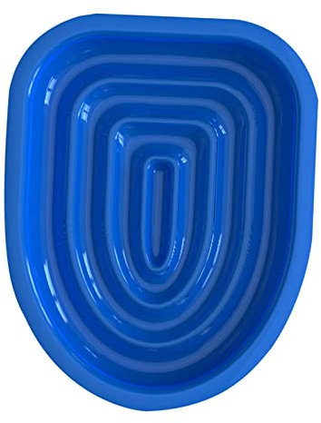 JISADER Entrenador de Inodoro para Gatos, Orinal de Plástico para El Hogar, Juego de Entrenamiento para Inodoro para Gatos, Azul Solo Bandeja