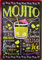 DekoDrom® Blechschild 20x30 cm Rezept für Mojito Cocktail Rum Bar Kneipe Disco Cafe Pub Wand Tafel Deko Schild Haus + Garten Party Küche
