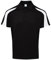 AWDis Cool Contrast Polo Jet Black/Arctic White