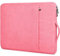 Januts 15.6 Inch Laptop Sleeve Waterproof Shock Resistant Laptop Case with Handle Lightweight Computer Bag with Accessory Pocket Compatible with Acer HP Dell Lenovo Asus, Pink