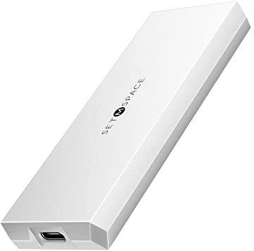 Carcasa M.2 NVMe , Caja NVMe USB C 3.1 Gen2 10Gbp Adaptador de Aluminio, Carcasa Disco Duro Compatible con 2230/2242/2260/2280 M.2 NVME+NGFF Unidad de Estado sólido - Carcasa Plata
