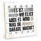 TypeStoff Holzschild mit Spruch – Es ist wie es ist – im Vintage-Look mit Zitat als Geschenk und Dekoration zum Thema Alkohol und Genießen – HS-01336