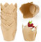 Dimeho 100 Pcs Muffin Cases Tulip Cupcake Cases Tulip Baking Paper Cupcake & Muffin Liners Unbleached Baking Cups Cupcake Wrapper for Party, Wedding, Birthday, Christmas (Wood Color)