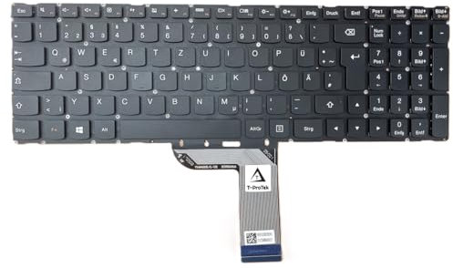 T-ProTek DE Tastatur Keyboard ohne Rahmen, ohne Beleuchtung kompatibel für Lenovo IdeaPad 700-15ISK