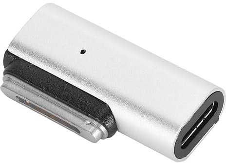 Yunseity Adaptateur Magnétique USB C Femelle vers 2 T Tip Mâle, 100 W PD Rapide, pour Connecteur Convertisseur Pro Air Type-C, Compatible avec 2013 2012 2014 2015 MD223