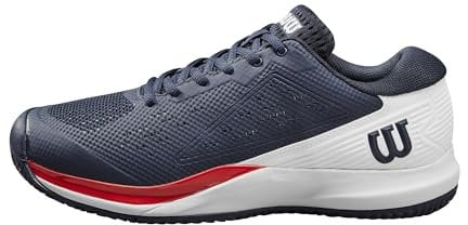 Wilson Herren Rush Pro Ace Tennis Shoe, Navy Blazer/White/Infrared, 42 2/3 EU