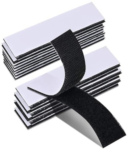 Strong Double Sided Tape Heavy Duty 40 Pcs,No More Nails Picture Hanging Strips,Water Proof Adhesive Tape for Outdoor Household Mounting ,for Walls,Floor, Plastics, Glasses, Metals (3x10cm, black)