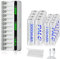 Mspalocell 16 pezzi Batterie ricaricabili AA 3000mAh e AAA 1100mAh con caricabatterie, caricatore rapido USB Tipo-C 5V schermo LCD con 12 slot per batterie NiMH da 1,2 V AA AAA