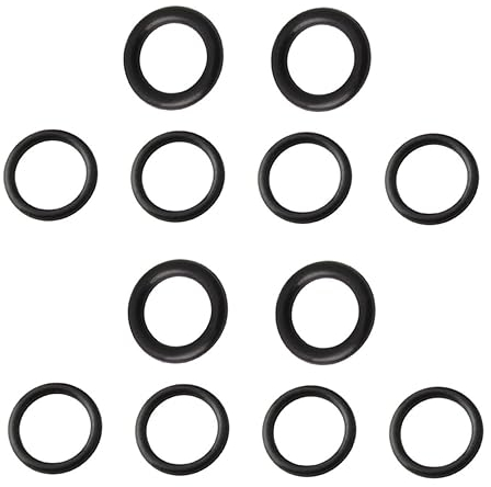 GLEAVI Fahrrad Scheibenbremse Dichtungsringe Gummi O-Ring Schwarz 12 Stück Hitze und Ölbeständig Rund für Mountainbike Hydraulikbremse Ersatzdichtungen für Bremssattel