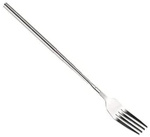 Dinner Gabeln, verlängerbare Gabel aus Edelstahl, Ergonomische lange Gabel