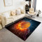 DALYNN Großer Teppich für Wohnzimmer Schlafzimmer Basketball Moderne Heimdekoration Flanell Teppich Kreativer Basketball 3D Bedruckt Quadratische Matte im Format 160 x 230 cm