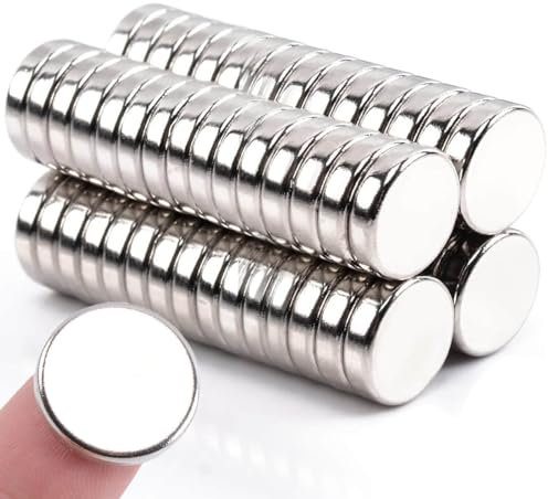 Neodym Magnete Extra Stark, 12mm x 2mm Round Magnete Stark, Magneten Starker Halt Kühlschrank Magnete, Stark Magnete zum Basteln, Kleine Magnete für Whiteboard, Magnettafel, Büro, Fotos, 42 Stück