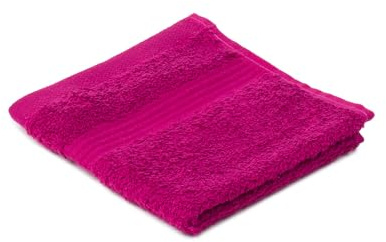 liebling Seiftuch, 100% hochwertige Baumwolle, Serie Miami, 30 x 30 cm, waschbar & trocknergeeignet, Farbe: cyclam