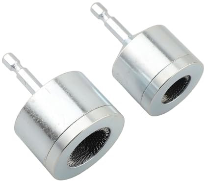 Copper Pipe Cleaner, 15+22mm Electric Drill Bit Pipe Cleaners, Metal Tube Cleaning Brushes, for Copper Pipe, Easy Installation(2PCS)