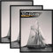 Tinkeps 3er Pack Bilderrahmen 30x40 cm Schwarz, Bilderrahmen 40x30 Hergestellt aus Holzwerkstoff, Rahmen 30x40 Ideal für Fotos, Bilder, Poster