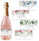 PH PandaHall Bottle Labels for Wine, 40pcs 4 Styles Adhesive Wine Labels for Bottles Thank You Label Flower Tags for Wedding Anniversary Christmas Cocktail Party DIY Supplies 3.5 x 2 Inch