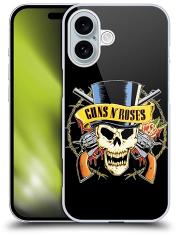 Head Case Designs Offiziell Zugelassen Guns N' Roses Kugel Logo Kunst Harte Rueckseiten Handyhülle Hülle Huelle kompatibel mit Apple Apple iPhone 16