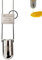 Zahn Cup Viscosity Cup Dip Type Immersion Viscosity Cup #1 to #5 Dip Type 44ml Stainless Steel Viscometer Flow Cup for Paint, Ink, Dye, Honey or Approximate Liquid (NO.4)