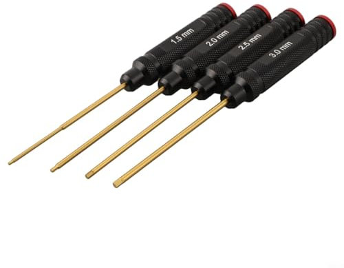 Pour modèles RC Tools - Jeu de tournevis hexagonaux de 1 5 mm, 2 0 mm, 2 5 mm, 3 0 mm et compact