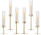 Hatende Gold Hurricane Candle Holders 3 Pack Wedding Party Anniversary Metal Painted Gold
