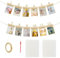 iCovalescent Foto Banner, Banner con Banderines para Primer Cumpleaños Bebé, Pancarta Fiesta Cumple Mes Regalo Recuerdo Recién Nacidos (Papel Kraft)