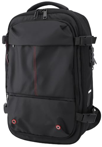 Dpofirs Reise Vakuum Rucksack, Dichtungskompression Air Vac Bag Back Pack mit USB Ladekennwortschloss ohne Elektrische Pumpe, Laptop Rucksack für Männer Frauen
