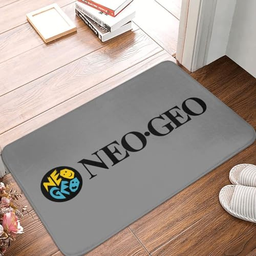 OOAHJEID Fußmatte Badteppich Teppich Neo Geo Logo Küche Badematten Anti-Rutsch Outdoor Neogeo Arcade Fußmatte Garten Eingang Teppich