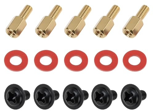 LT Easiyl 30Pcs Case Motherboard Screw Kit M3 PC Motherboard Riser for Desktop Computer